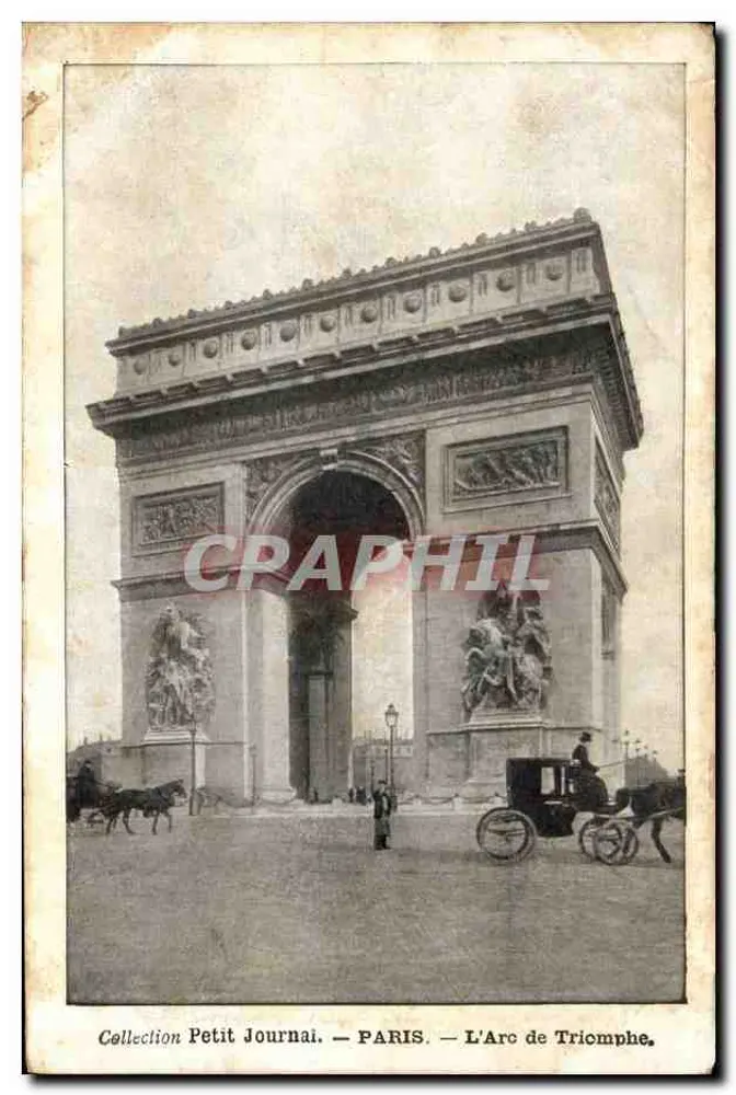 Paris — Arco do Triunfo — Coleção Petit Journal - Frente