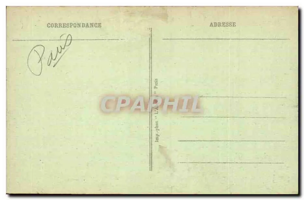 Palácio do Luxembourg — Paris — editor L'ABELLE - Verso
