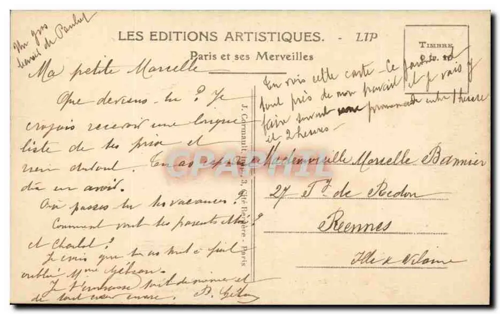 París — El Palacio y el Jardín del Luxembourg — LIP - Reverso