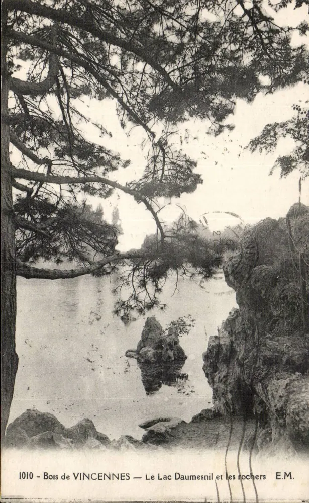 Bois de Vincennes — See Daumesnil und die Felsen — E.M. Nr. 1010 - Vorderseite
