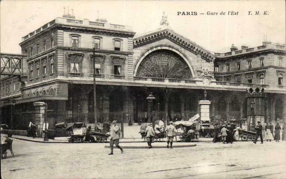 Paris — Estação da Est — T. M. K. - Frente