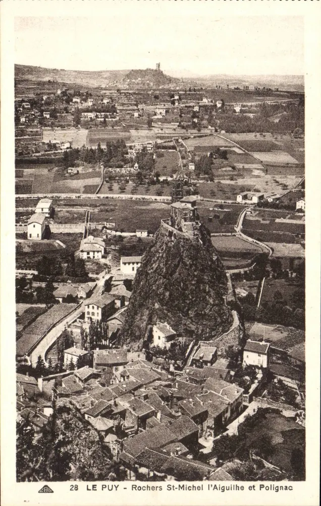 Le Puy - Rocher Saint-Michel, die Aiguilhe und Polignac - Vorderseite
