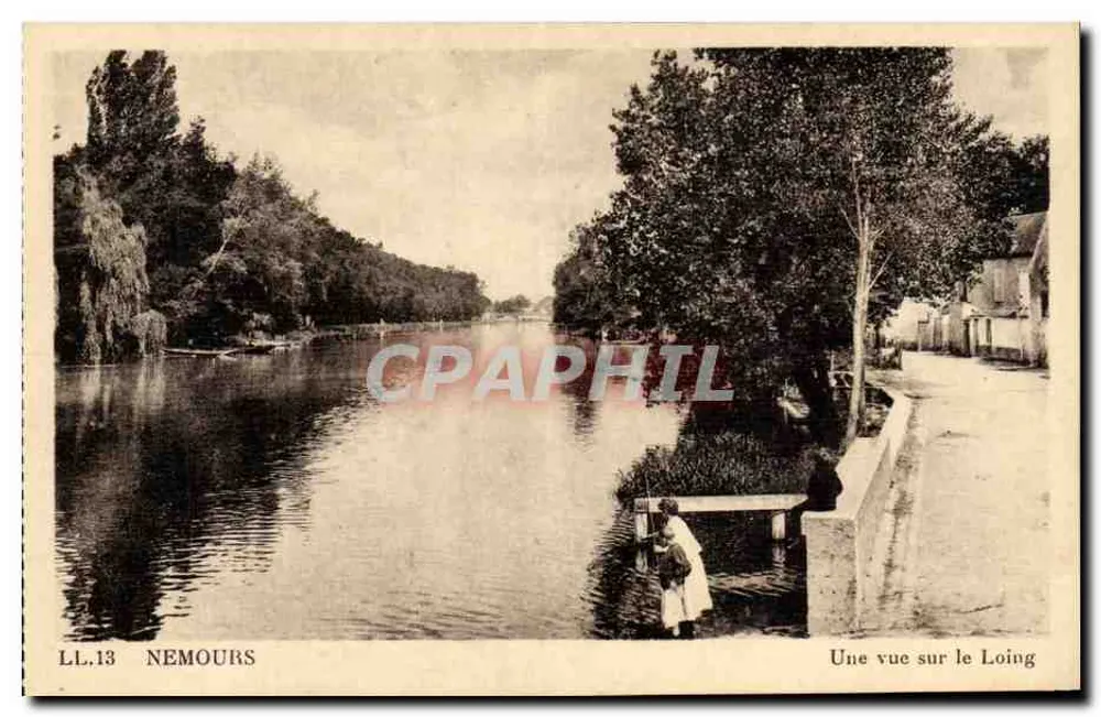 Nemours — Vista sobre o Loing — LL.13 - Frente