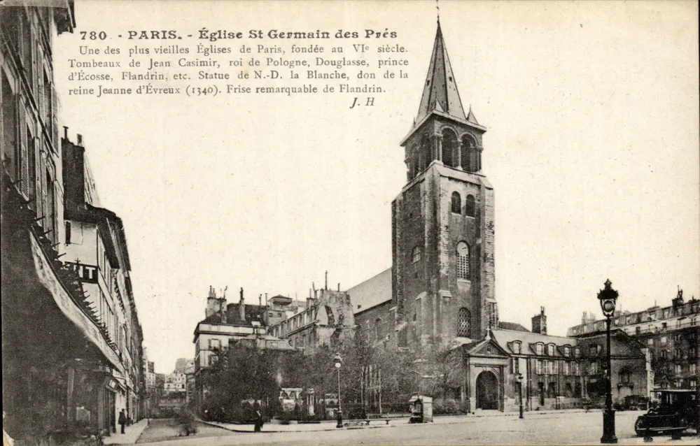 Paris - Igreja de Saint-Germain-des-Prés — J.H. n°780 - Frente