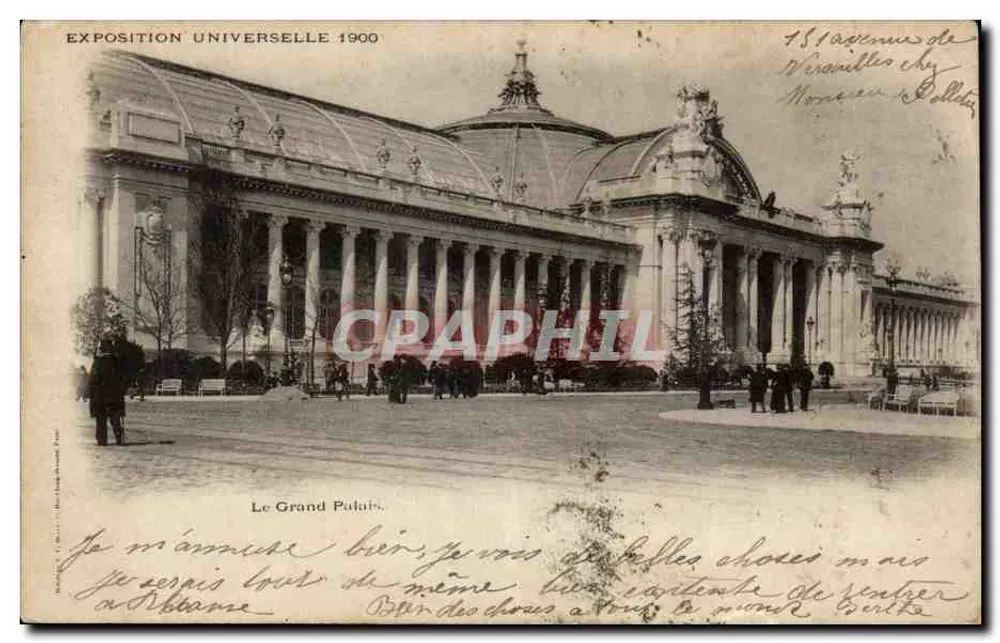 Exposition Universelle 1900 — Le Grand Palais — éditeur non identifié - Recto