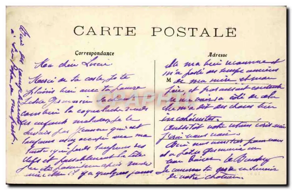 PARIS — Palast Élysée — Wohnsitz des Präsidenten der Republik — J. H. — n° 186 - Rückseite
