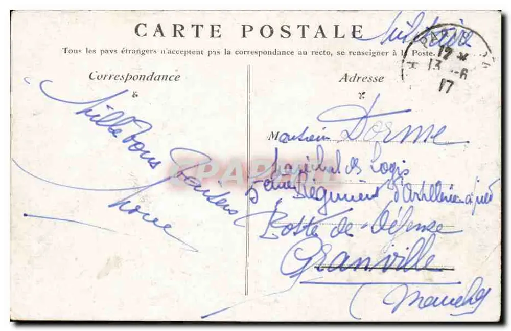 Parijs — Het Grand Palais, Champs-Élysées — anonieme uitgever - Achterkant