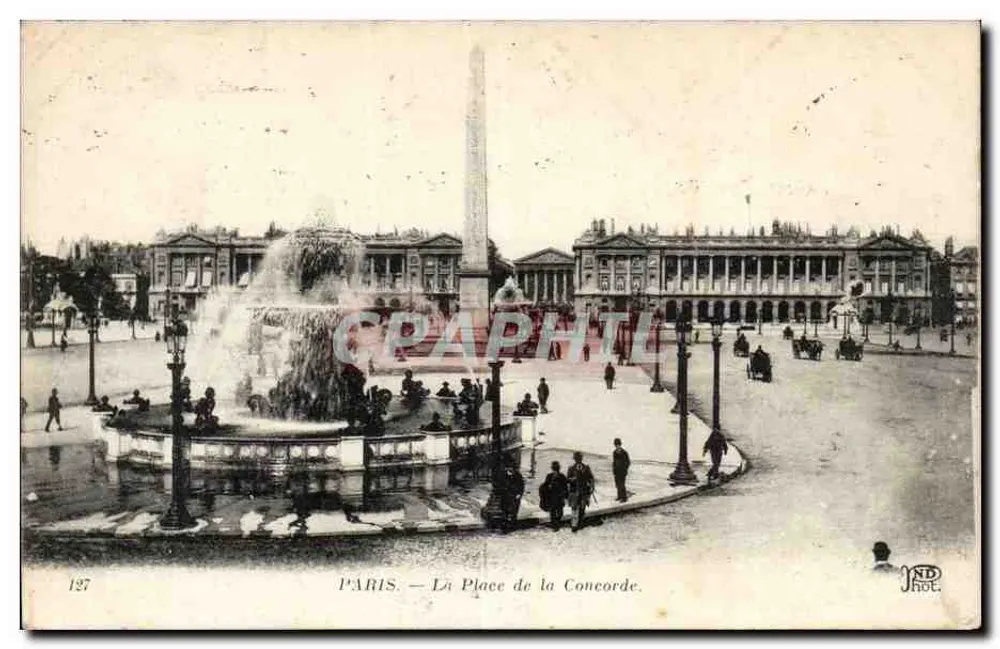 पेरिस — कॉन्कोर्ड स्क्वेयर — IMP. PHOTO. NEUROIN ET CIE, 52, AV. DE BRETEUIL - आगे