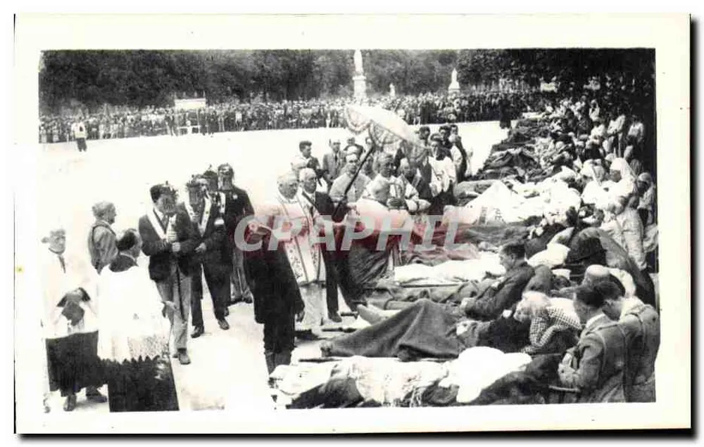 Bênção dos Doentes em Lourdes — Editor P. Donat - Lourdes, n°52 - Frente