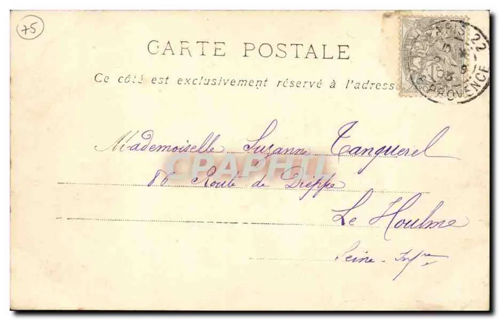 Estação de Lyon — Paris — P. M. & Cie, n° 67 - Verso