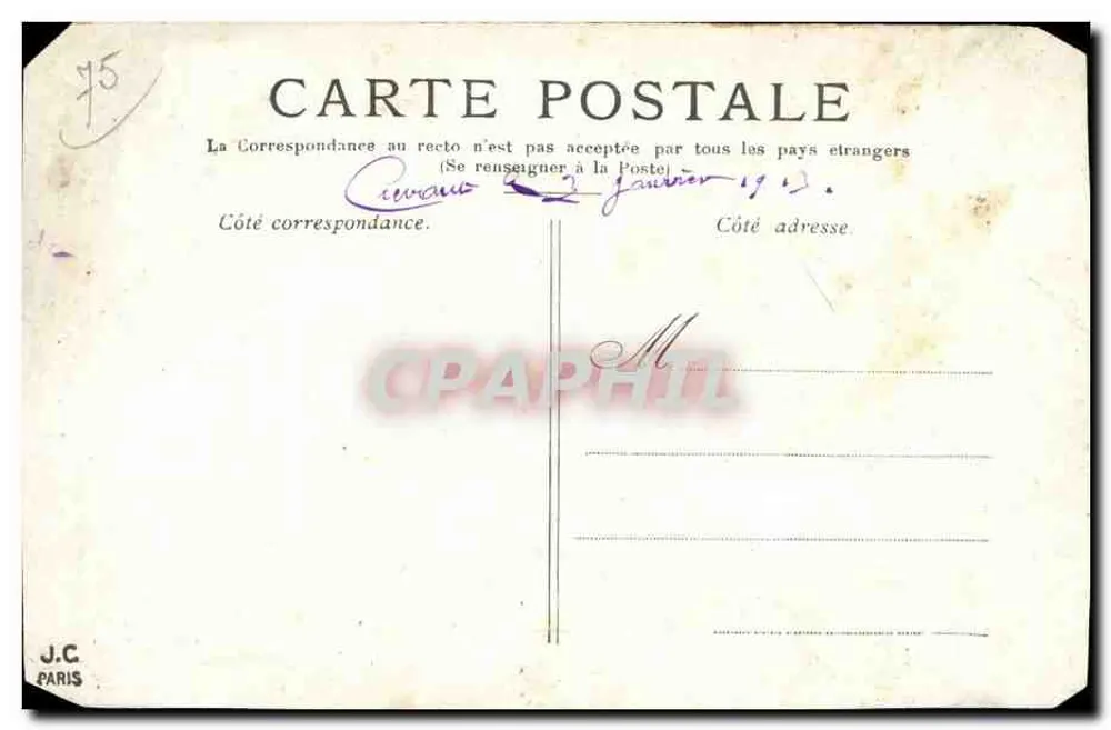 Paryż — Invalidy — J.C. Paryż - Rewers