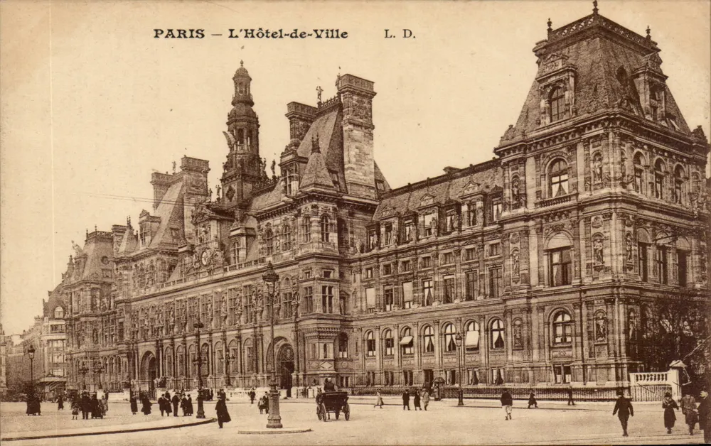 Paris — O Hôtel-de-Ville — L. D. - Frente