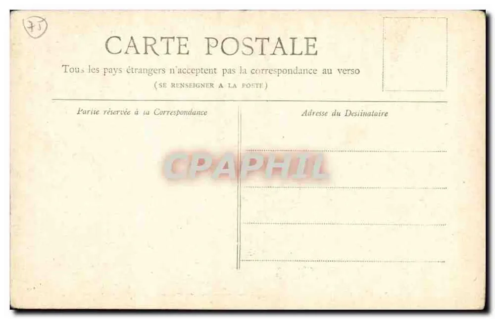 Platz der Republik — Paris — Sammlung Petit Journal — n°4 - Rückseite