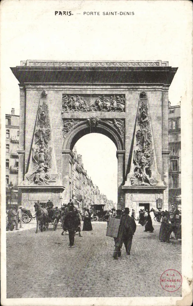 Paris — Porta Saint-Denis — A La Ménagère - Frente
