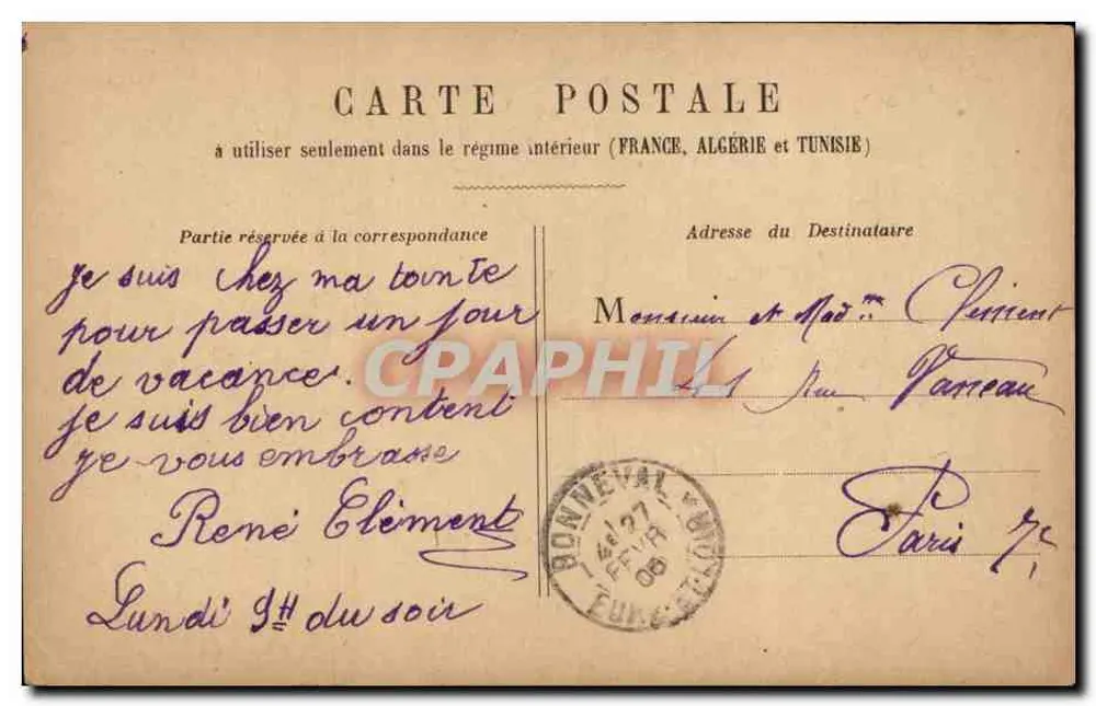 PARIS - O Pequeno Palácio — vista externa — editor não identificado - Verso