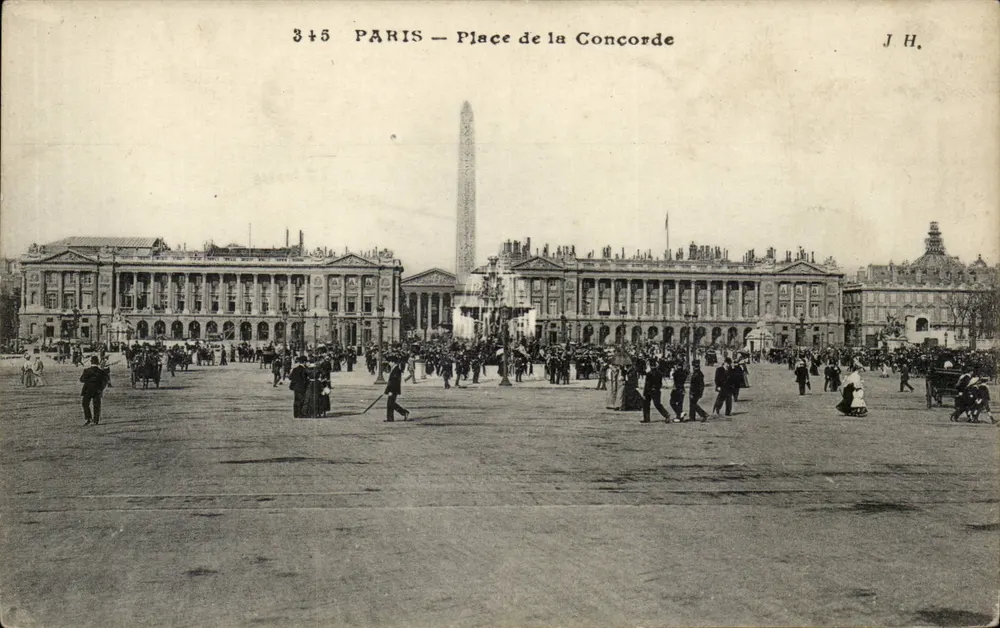 Paris — Place de la Concorde — J.H. n° 345 - Frente