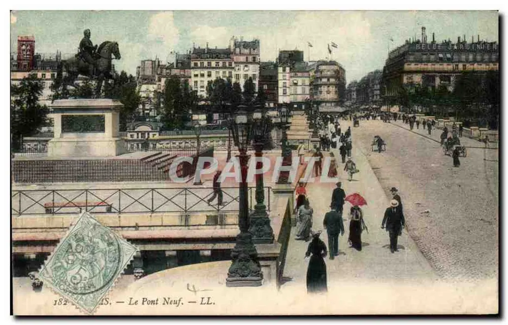 O Pont Neuf — Paris — editor LL. n° 182 - Frente