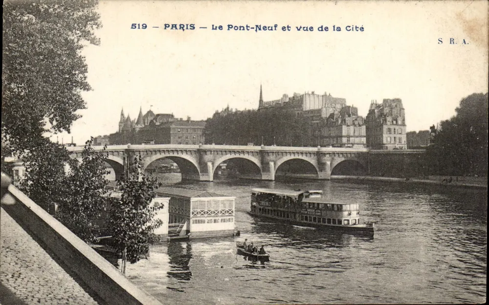 Paris — Der Pont-Neuf und Aussicht auf die Cité — S.R.A. Nr. 519 - Vorderseite