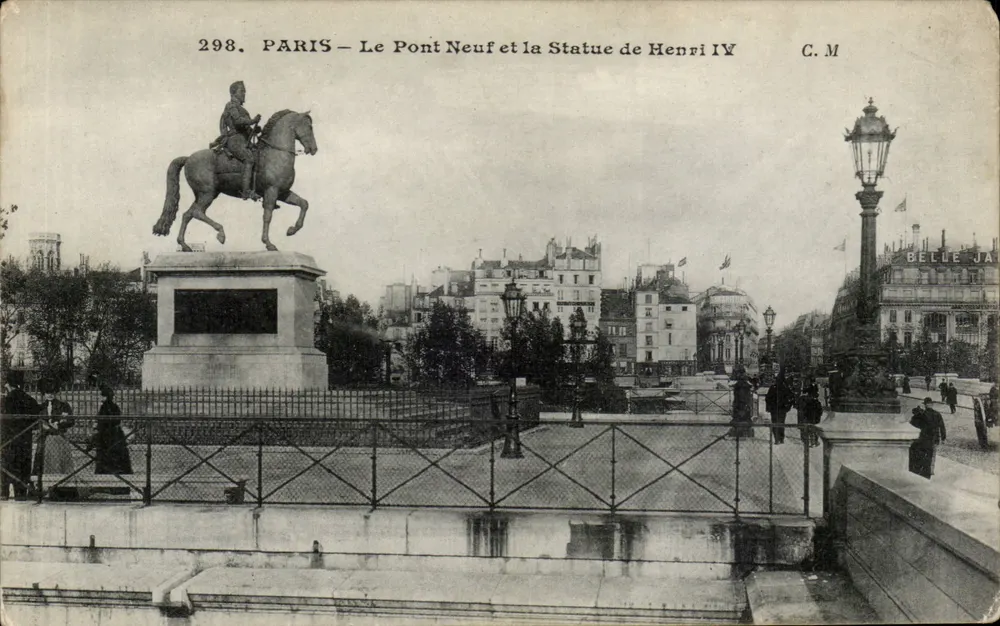 Paris — Der Pont Neuf und die Statue von Henri IV — C.M. n°298 - Vorderseite