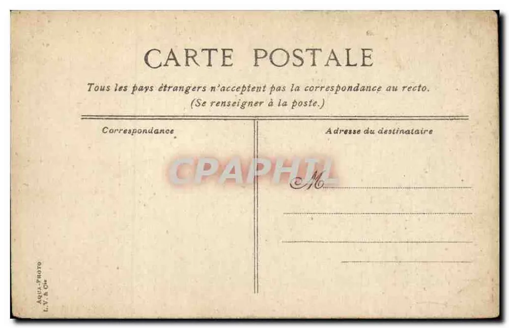 Parque de Montsouris — Vista sobre o Châlet — L.V.A.C. n° 688 - Verso