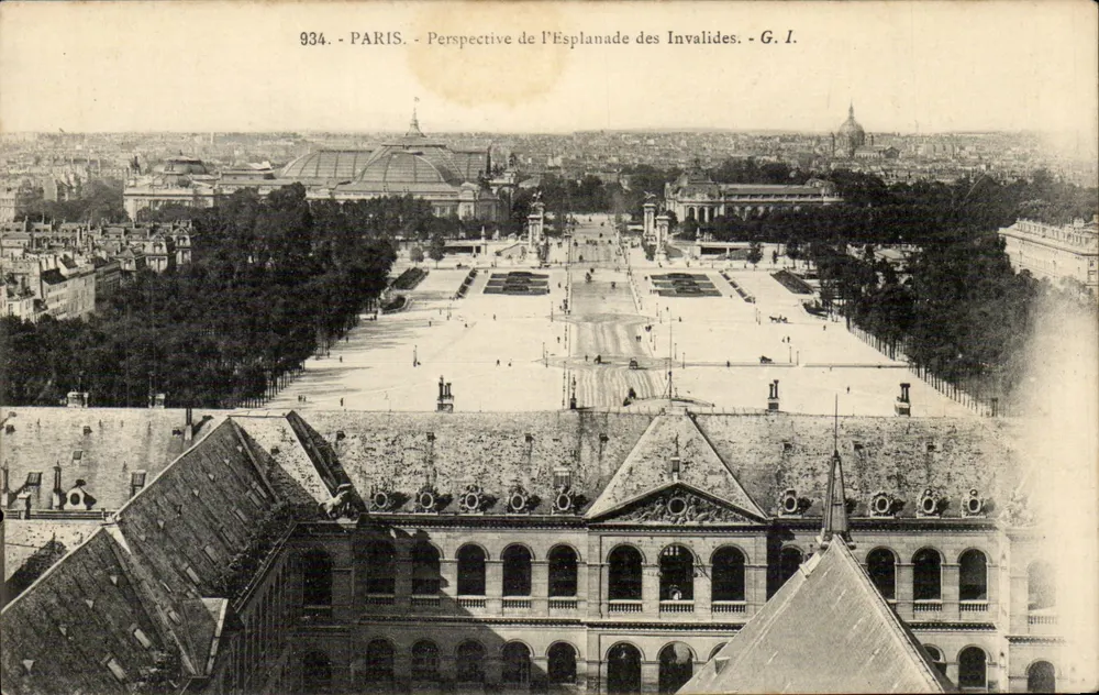 Paris - Perspektive der Esplanade des Invalides - G. I. n° 934 - Vorderseite