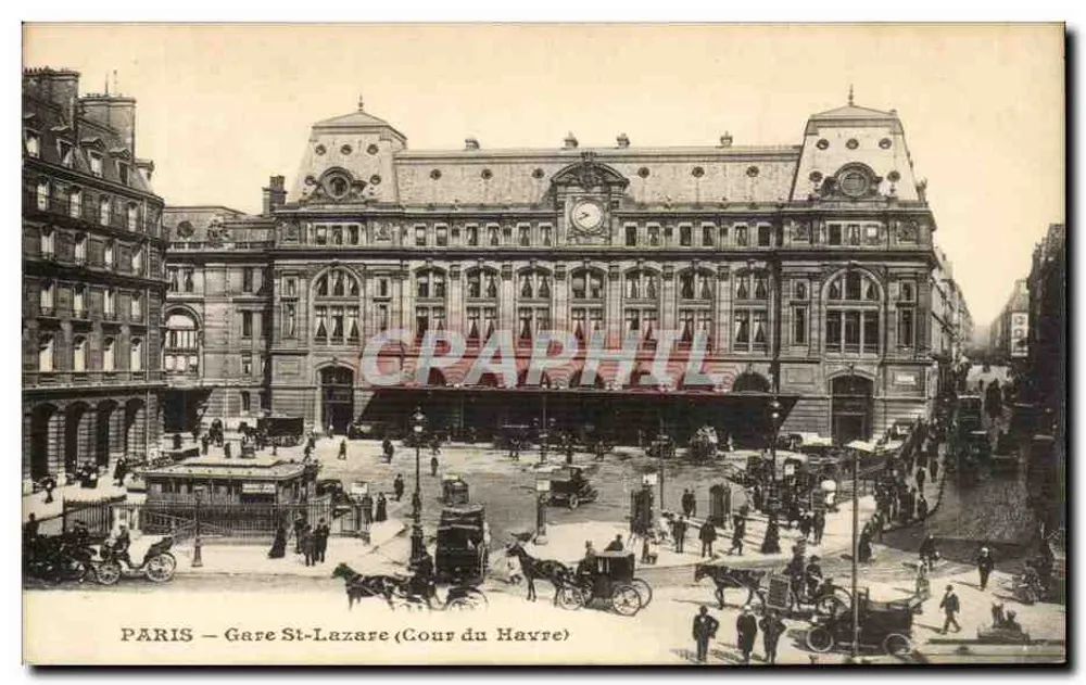PARIS — Saint-Lazare Bahnhof (Cour du Havre) — Graphil - Vorderseite