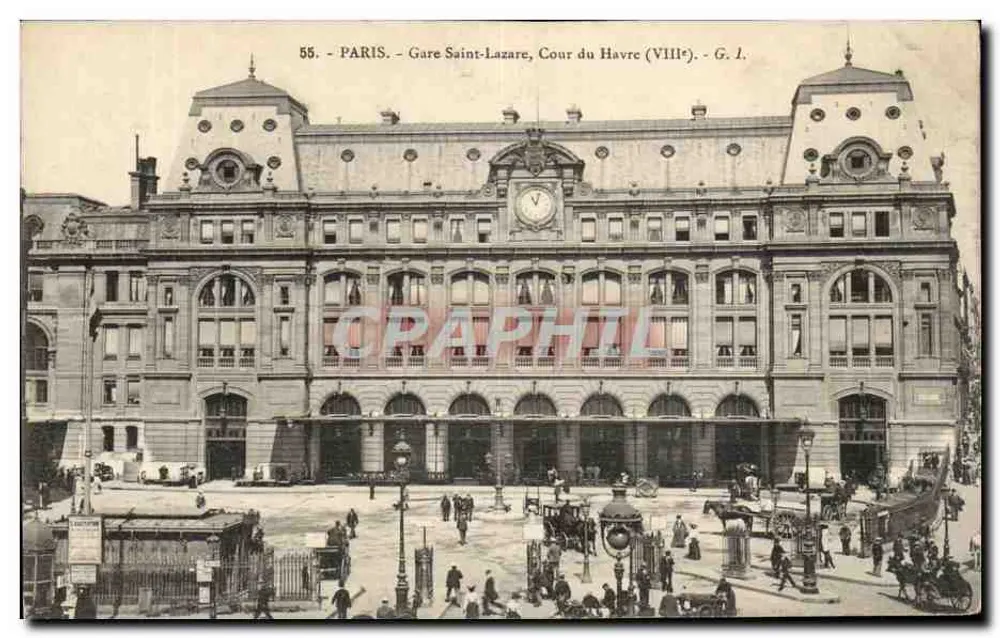 Paris - Bahnhof Saint-Lazare, Cour du Havre (VIIIe) - G. I. - Vorderseite