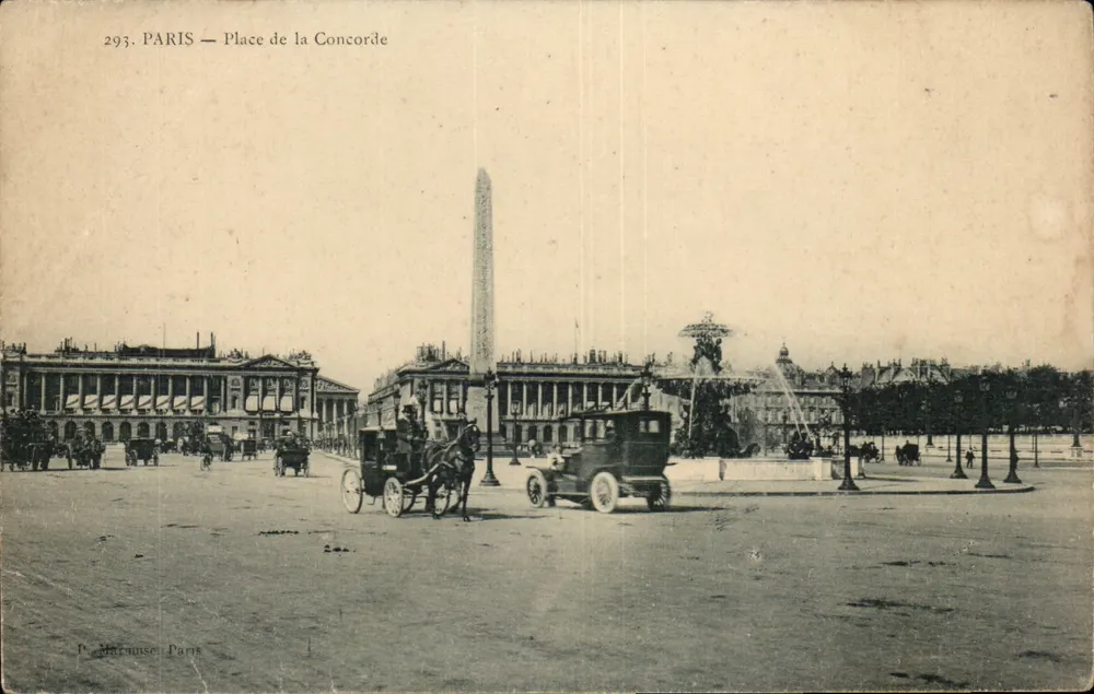 Paris — Place de la Concorde — P. Barcouse, Paris, n° 293 - Frente