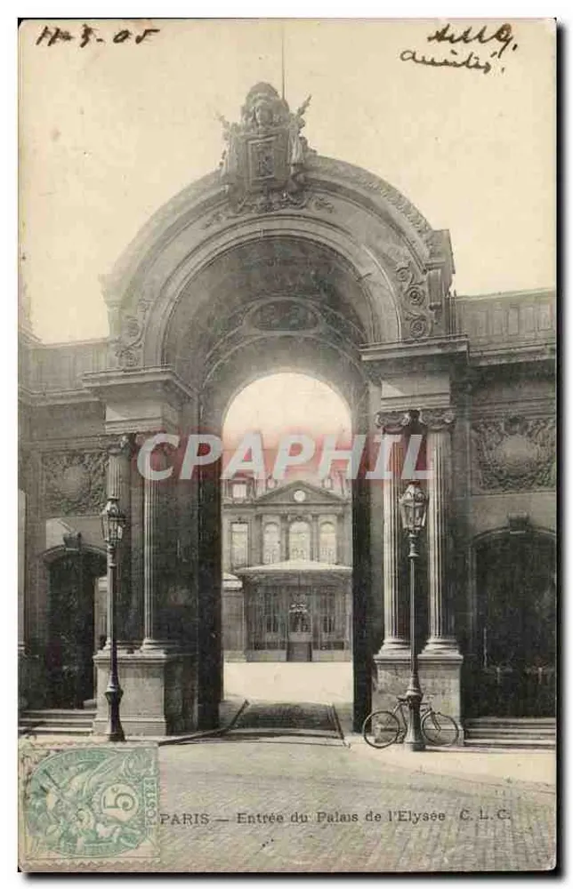 Paris — Entrada do Palácio do Élysée — C.L.C. - Frente