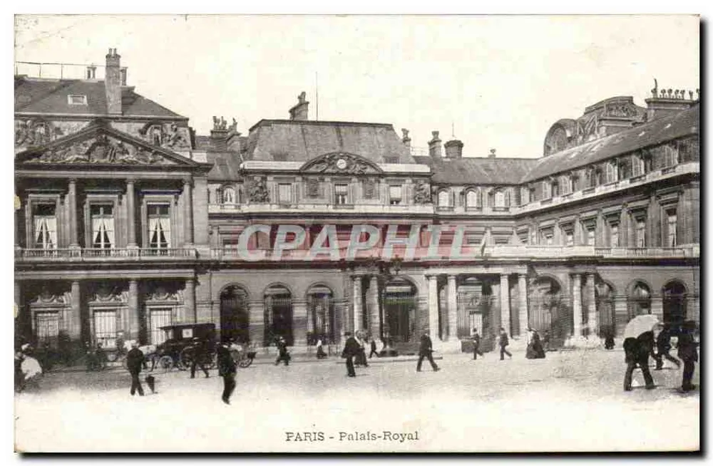 Paris - Palácio Real — vista da praça — editor não indicado, número de série não visível - Frente