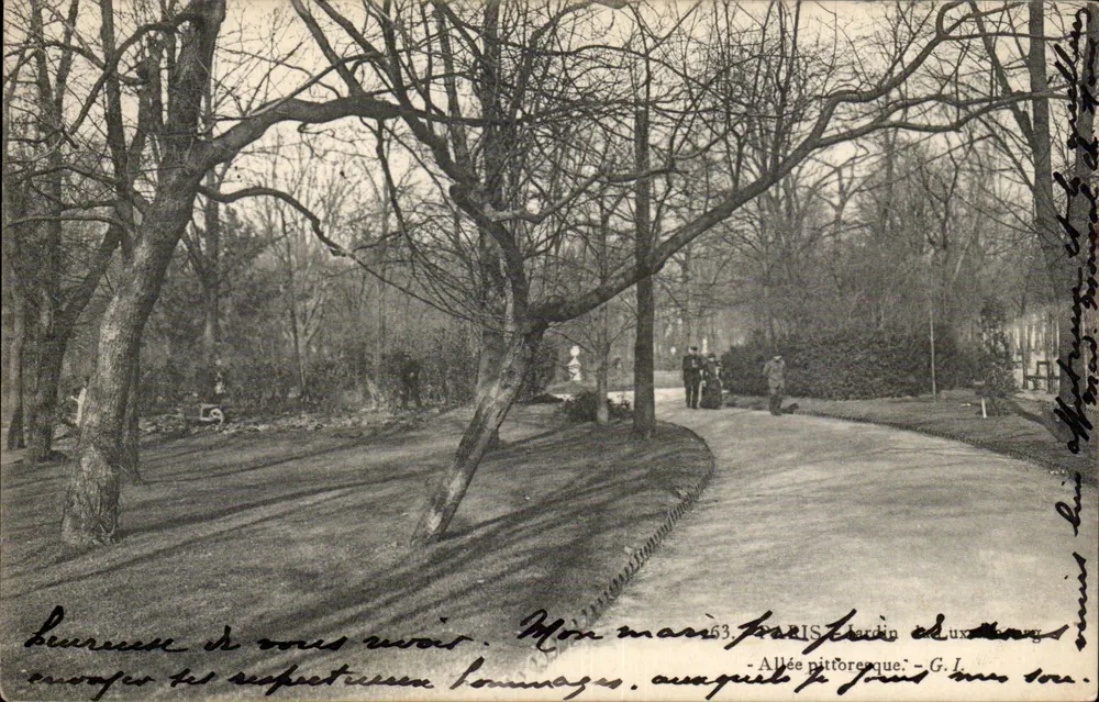 Pittoreske Allee - Jardin du Luxembourg - G.L. n°63 - Vorderseite