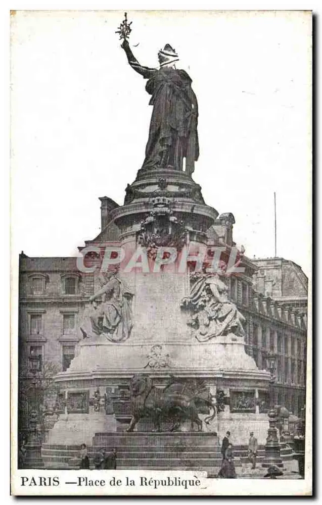 PARIS — Place de la République — estátua da República - Frente