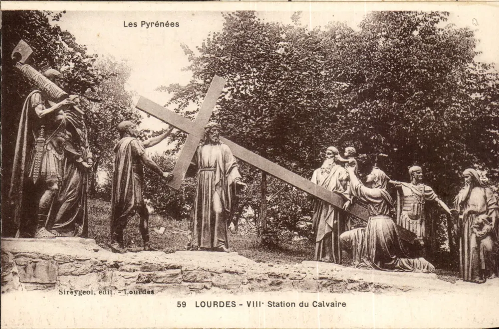 Lourdes - VIIIª Estação do Calvário — Sireygeol, editor - Lourdes - Frente