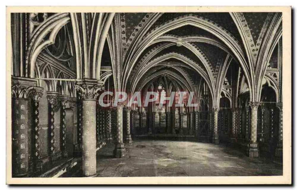 A Santa Capela — Capela baixa — Serv. Comercial Monumentos Históricos, Paris - Frente