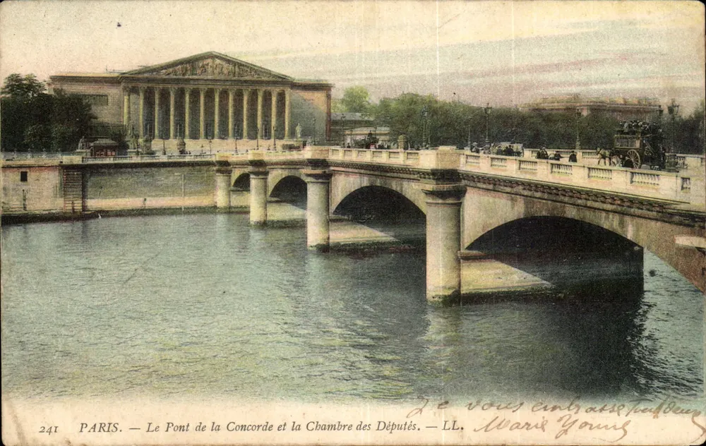 Paris — Der Pont de la Concorde und das Chamber of Deputies — LL. Marie Yorms - Vorderseite