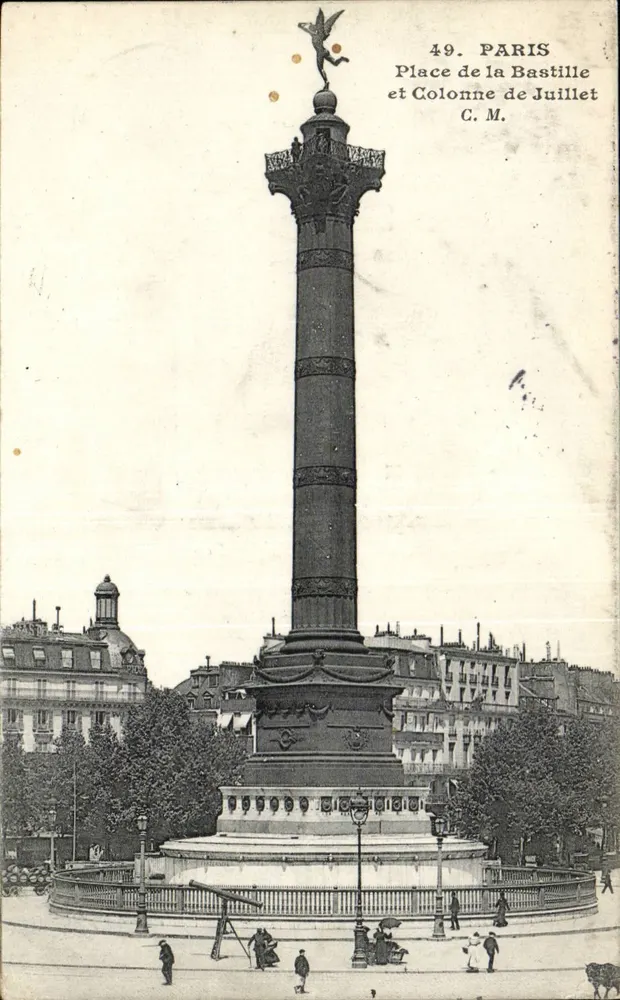 Place de la Bastille — Säule von Juli — C.M. Nr. 49 - Vorderseite