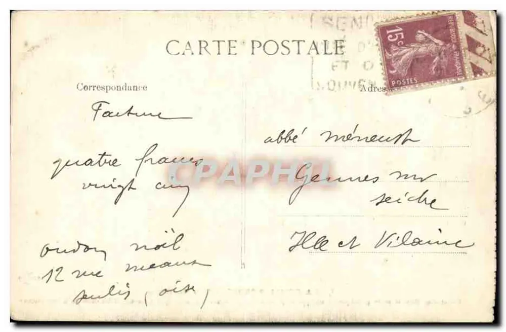 La Conciergerie — Salle des Gardes — Éditeur E. D. F. - Rückseite
