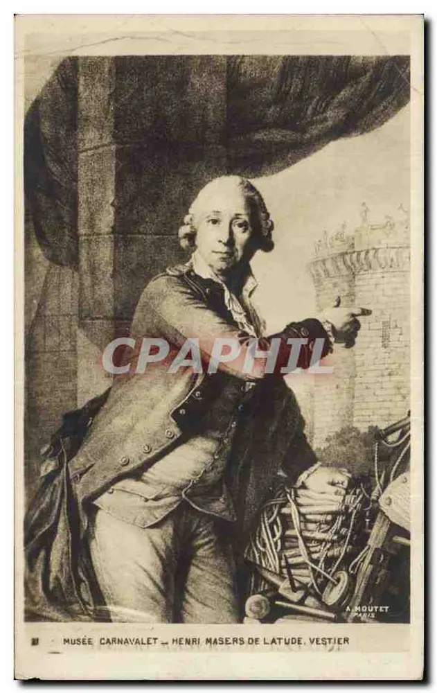 Museum Carnavalet — Henri Masers de Latude, Vestier — A. Moutet, Paris - Vorderseite