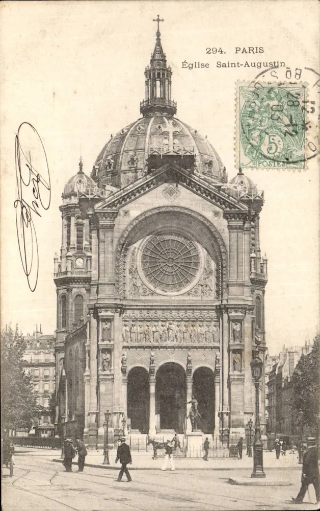 Igreja de São Agostinho — Paris — Editor desconhecido, n° 294 - Frente