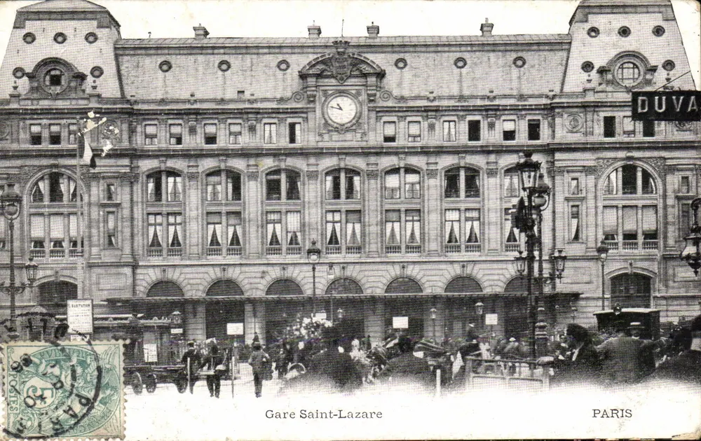 Estação Saint-Lazare — Paris — editor Duva - Frente