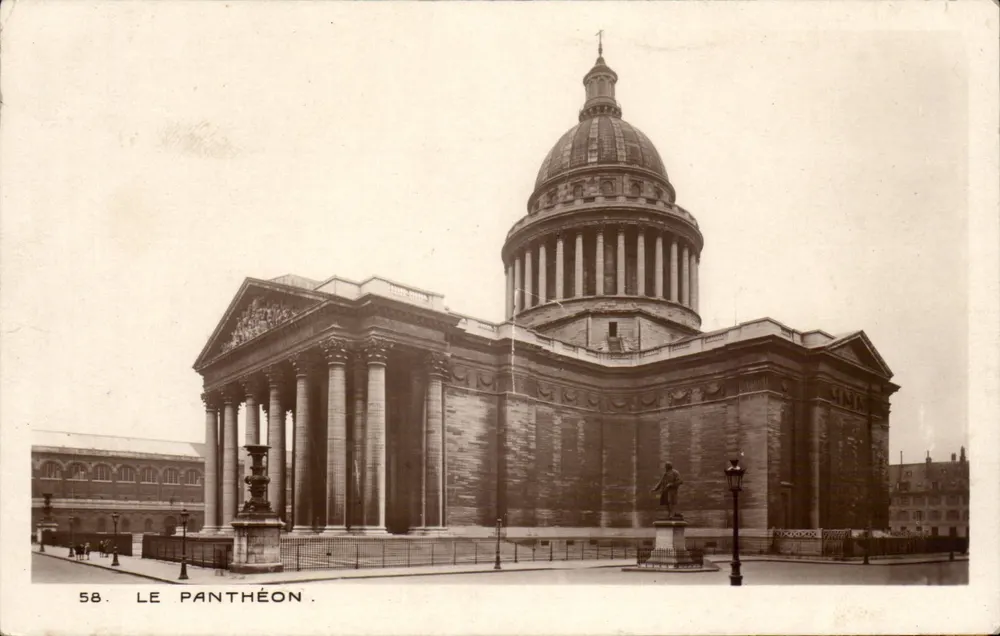 O Panteão — Paris — Edição dos Monumentos Históricos, n° 58 - Frente