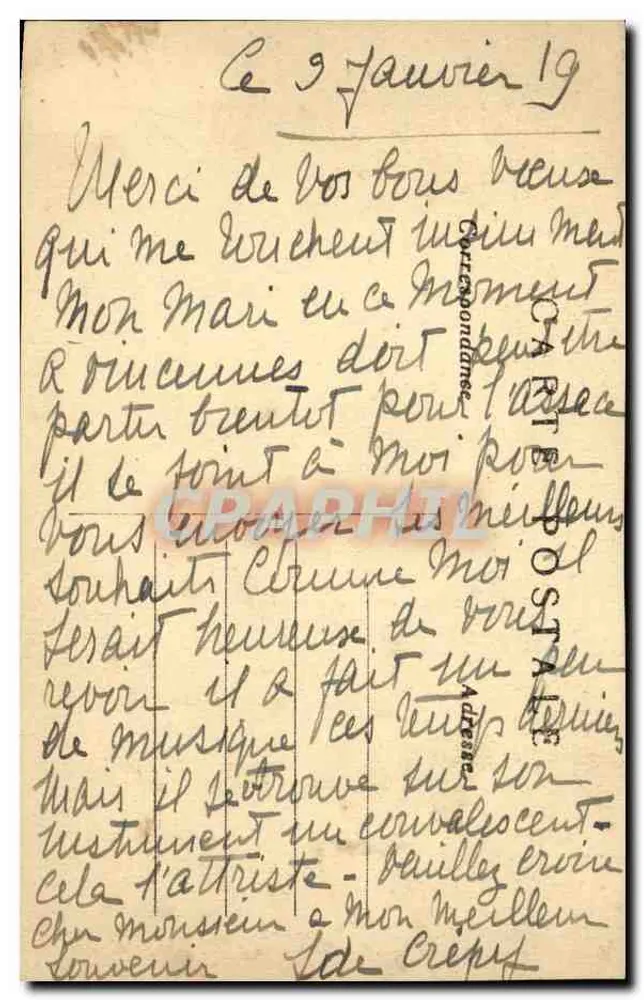 Paris — Igreja de Nossa Senhora — Chimera — C. M. - Verso