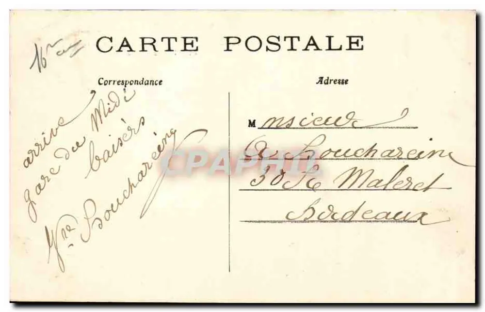 Paris — Panorama vom Arc de Triomphe de l'Étoile zum Champ de Mars, Avenue d'Éna und Kléber — J. H. — Nr. 765 - Rückseite