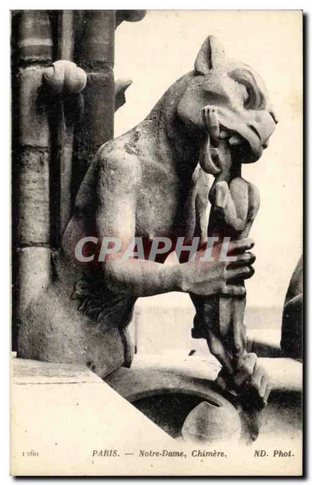 PARIS — Notre-Dame, Chimère — ND. Phot. - Frente