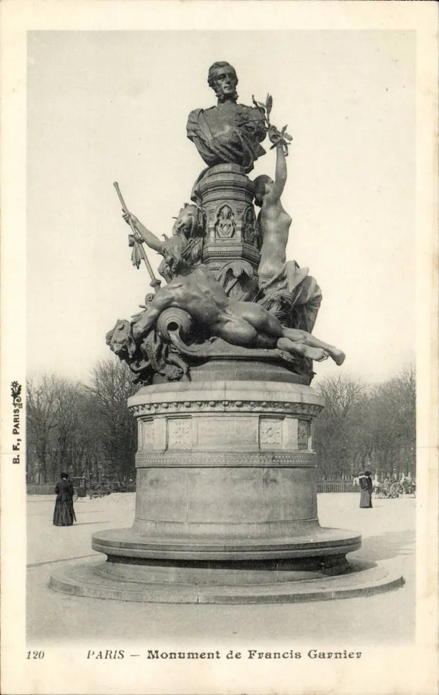 Paris — Monument de Francis Garnier — B.F. Paris, n°120 - Frente