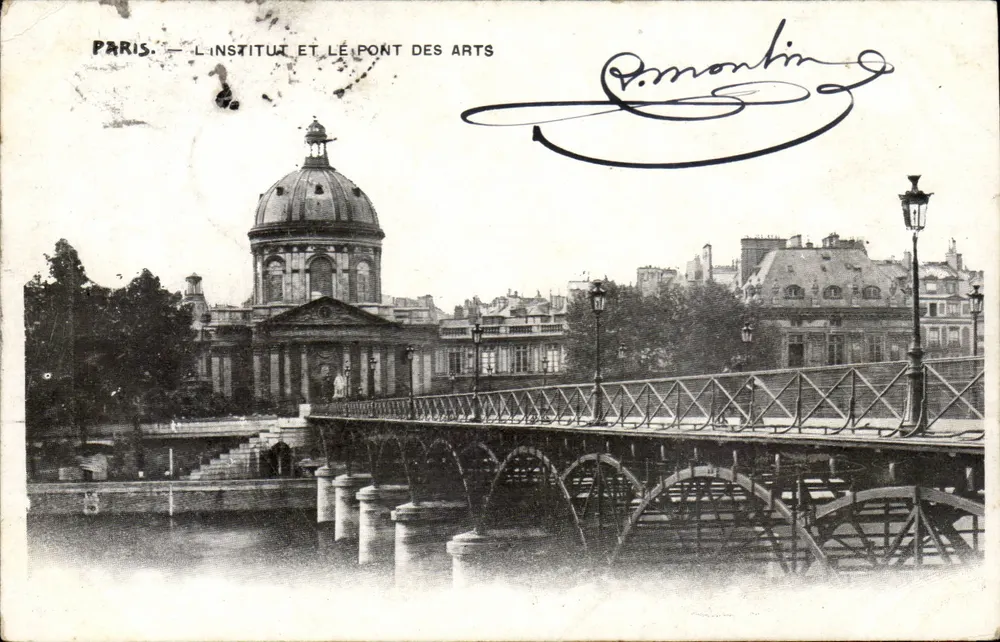 Paris — Das Institut und der Pont des Arts — C. Montlin - Vorderseite