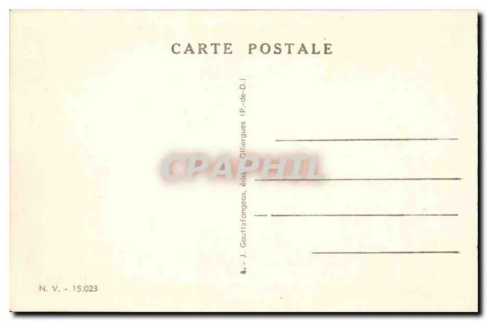 Vichy — Saal des Grand Casino — Verlag G. C. - Rückseite