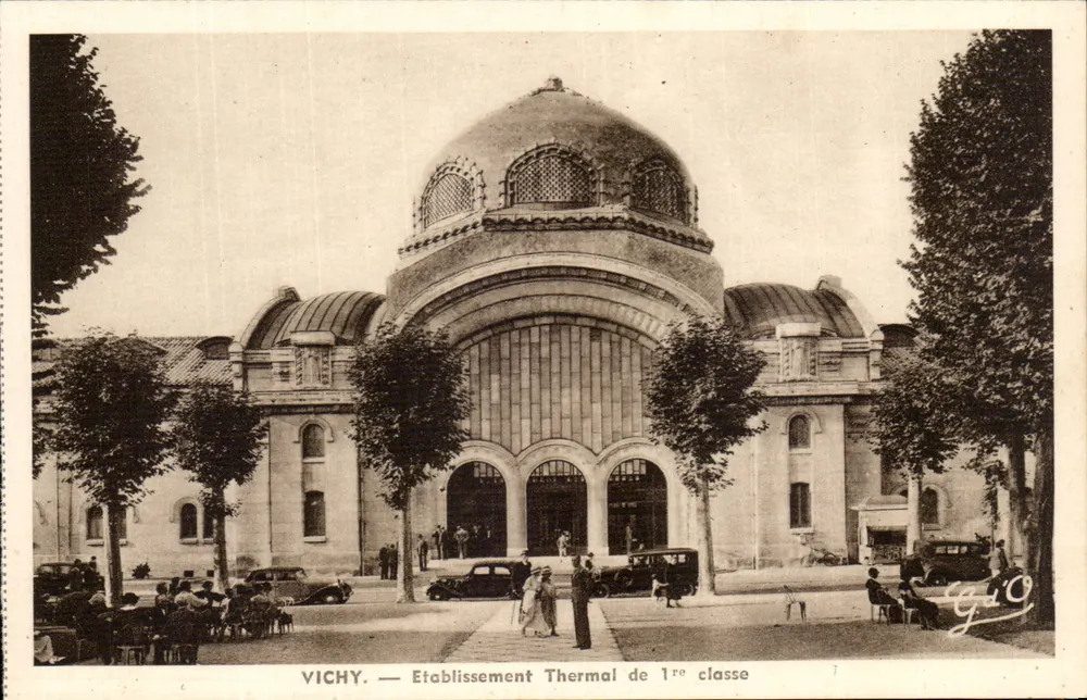 Vichy — Establecimiento Termal de Primera Clase — J. Gautretanges & Cie - Anverso