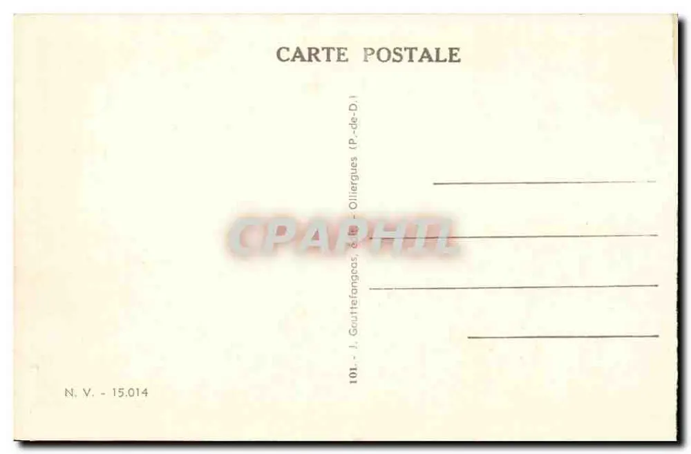 Vichy — Establecimiento Termal de Primera Clase — J. Gautretanges & Cie - Reverso