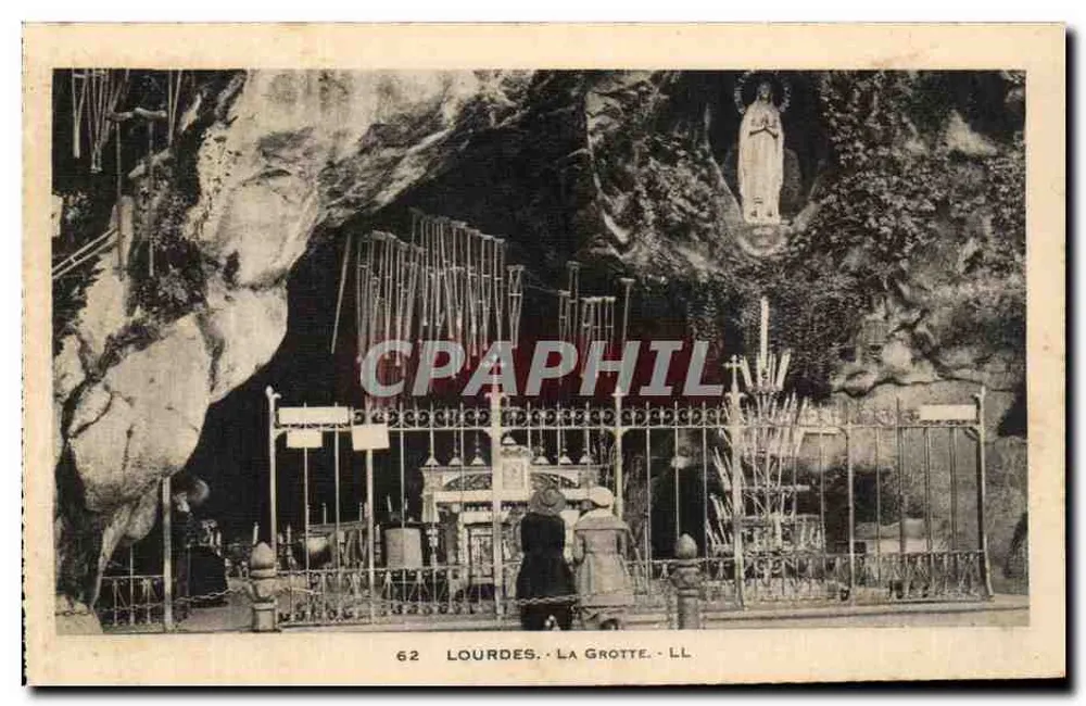 Lourdes - A Gruta — editor LL, n° 62 - Frente